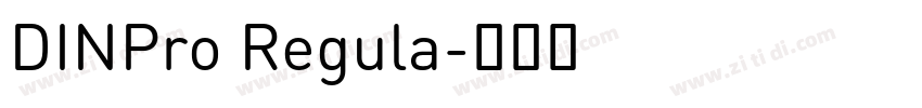 DINPro Regula字体转换